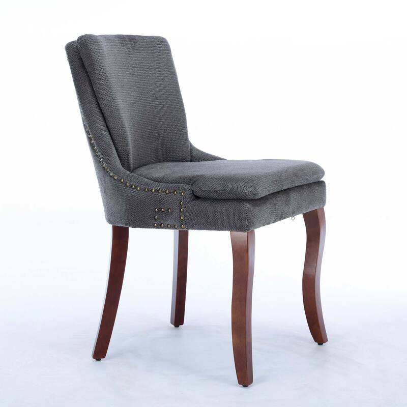 Chenille Dining Chairs Set of 2