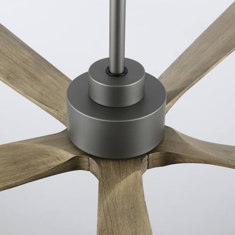 WINGBO 60" Solid Wood DC Motor Indoor Ceiling Fan with Remote·