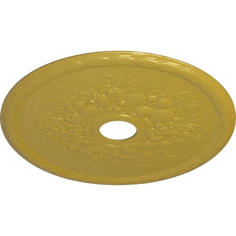 22 5/8"OD x 3 5/8"ID x 5/8"P Grape Ceiling Medallion