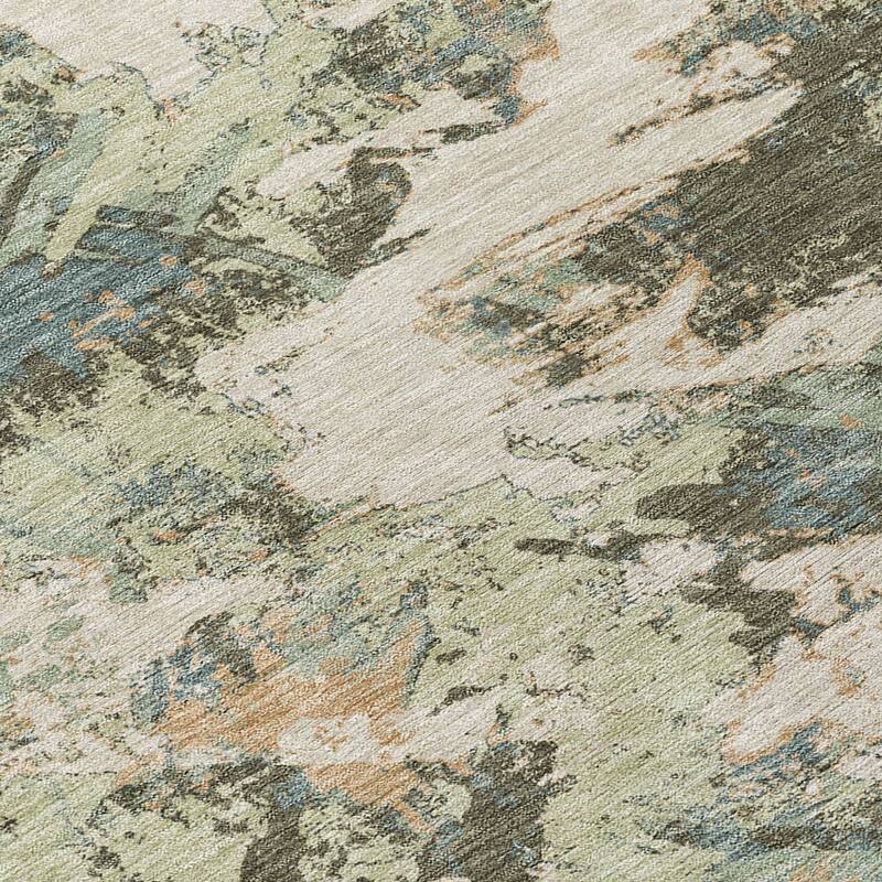 HomeRoots Floral Transitional Rectangle Outdoor Rug