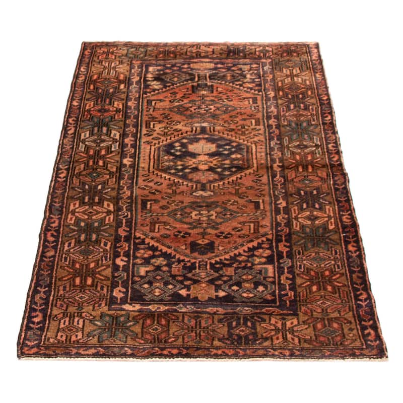 ECARPETGALLERY Hand-knotted Andelz Copper Wool Rug - 3'5 x 6'5