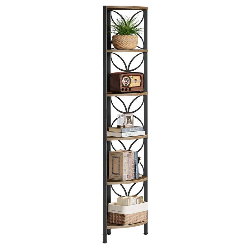 70.9" Corner Shelf, Corner Bookshelf Display Plant Stand Storage Rack for Living Room Bedroom Bathroom Kitchen