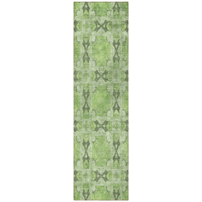 Alnaso Lush Floral Weather Resistant Timeless Fusion Outdoor Rug