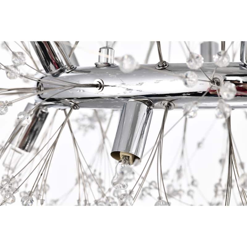 Xhosa 30 Inch chrome Polish Crystal Chandelier 12 Light