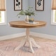 preview thumbnail 1 of 15, Josie Round Solid Wood Pedestal Table