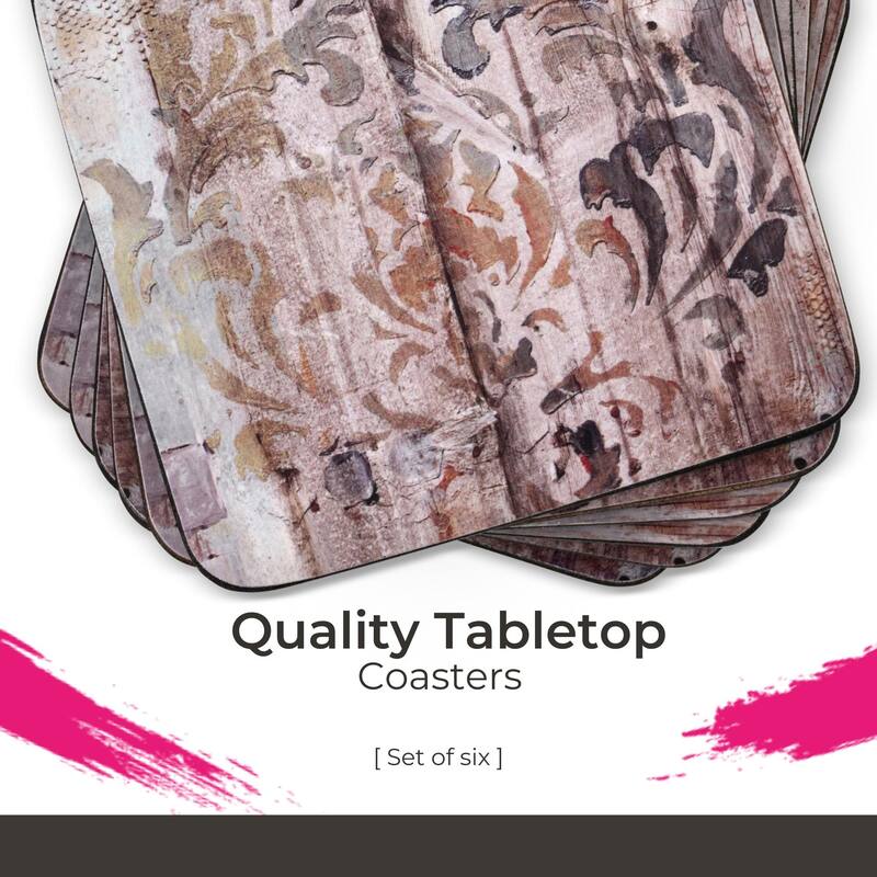 Pimpernel Set of 6 Frozen in Time Coasters - 4 Inches Sq.