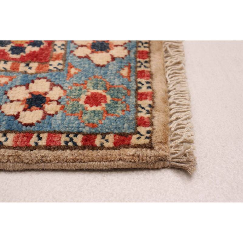ECARPETGALLERY Hand-knotted Uzbek Ghazni Ivory Wool Rug - 2'9 x 9'6