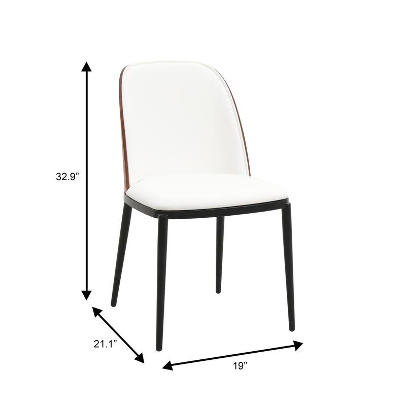 Voren 7-Piece Dining Set 55-Inch Rectangular Sintered Stone Dining Table and 6 Dining Side Chairs