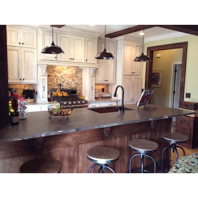 Hammered Copper 10.5" Dome Pendant Light in Oil Rubbed Bronze (L100DB)