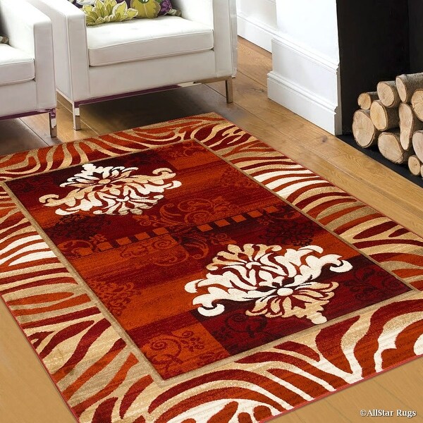 Indian Print Area Rugs Uniquely Modern Allstar Orange Hand Carved Indian Print Design Area Rug 5 2 X 7