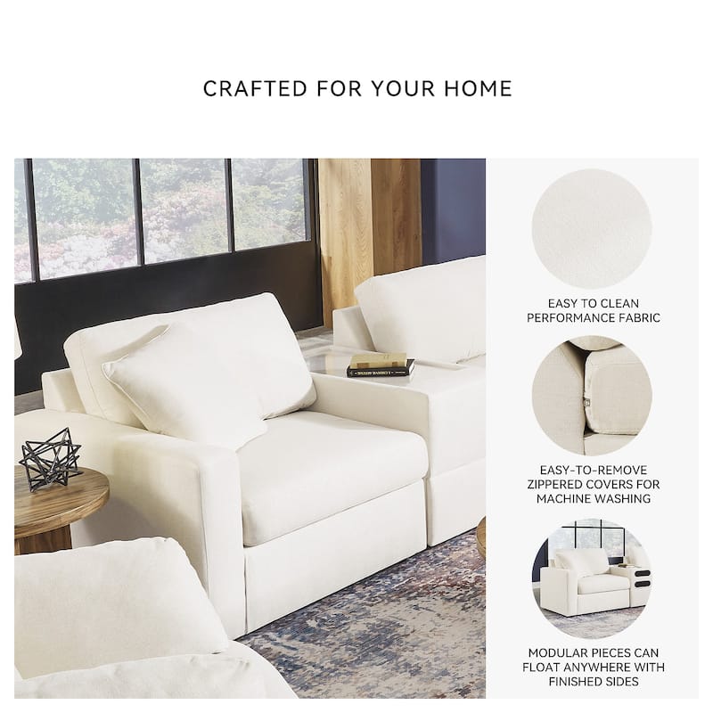 Signature Design by Ashley Modmax 3-Piece Sofa - 108" W x 37" D x 36" H