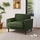 preview thumbnail 42 of 51, Modern Upholstered Corduroy Accent Chair With Arms Pillows