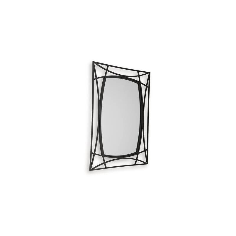 Signature Design by Ashley Freenville Black Accent Mirror - 30" W x 1" D x 40" H