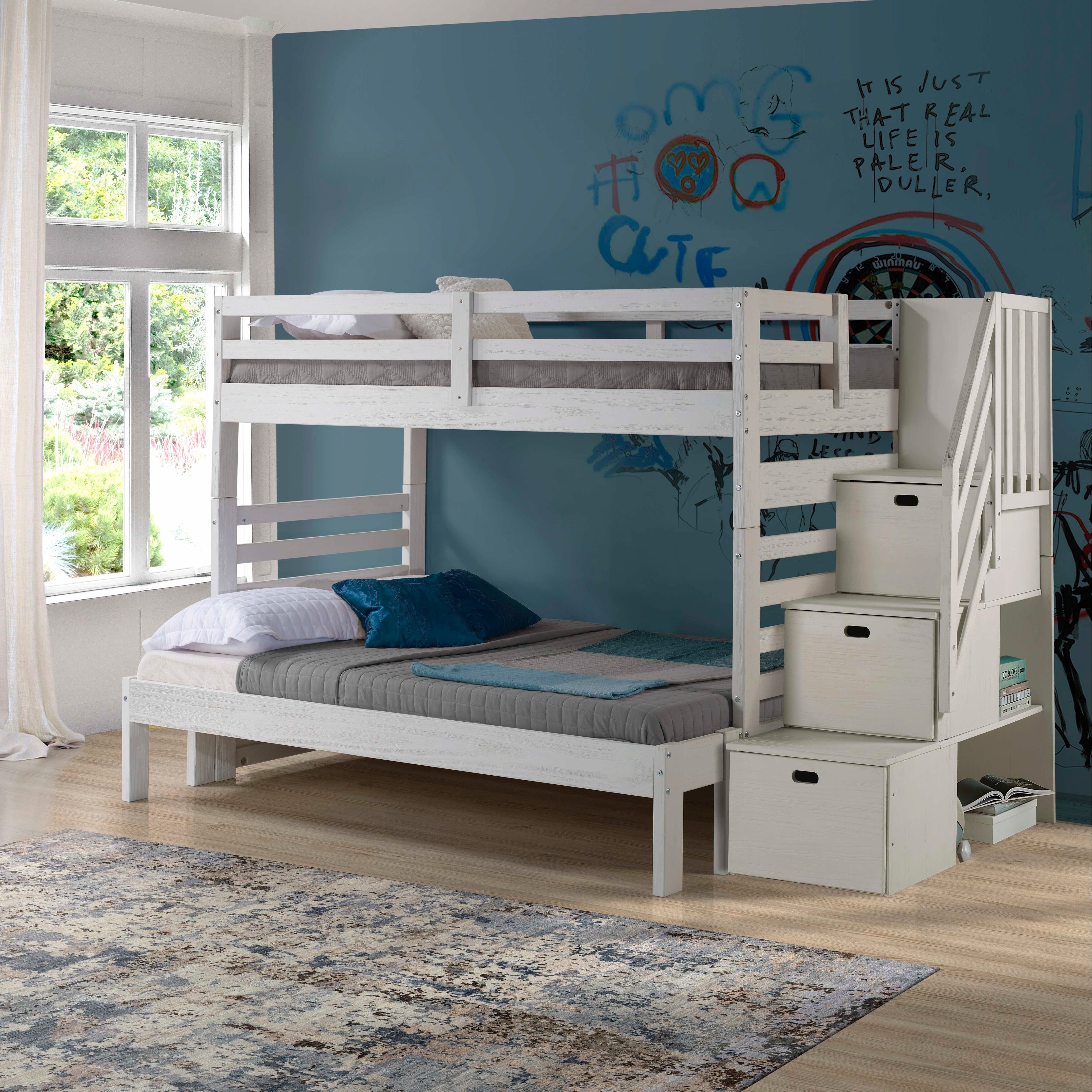 Westbrook staircase bunk twin over full discount