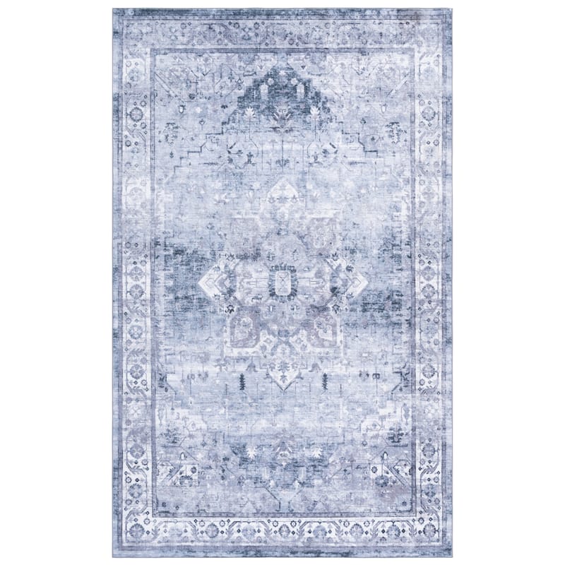 SAFAVIEH Arizona Renie Traditional Rug - 4' x 6' - Dark Grey/Ivory