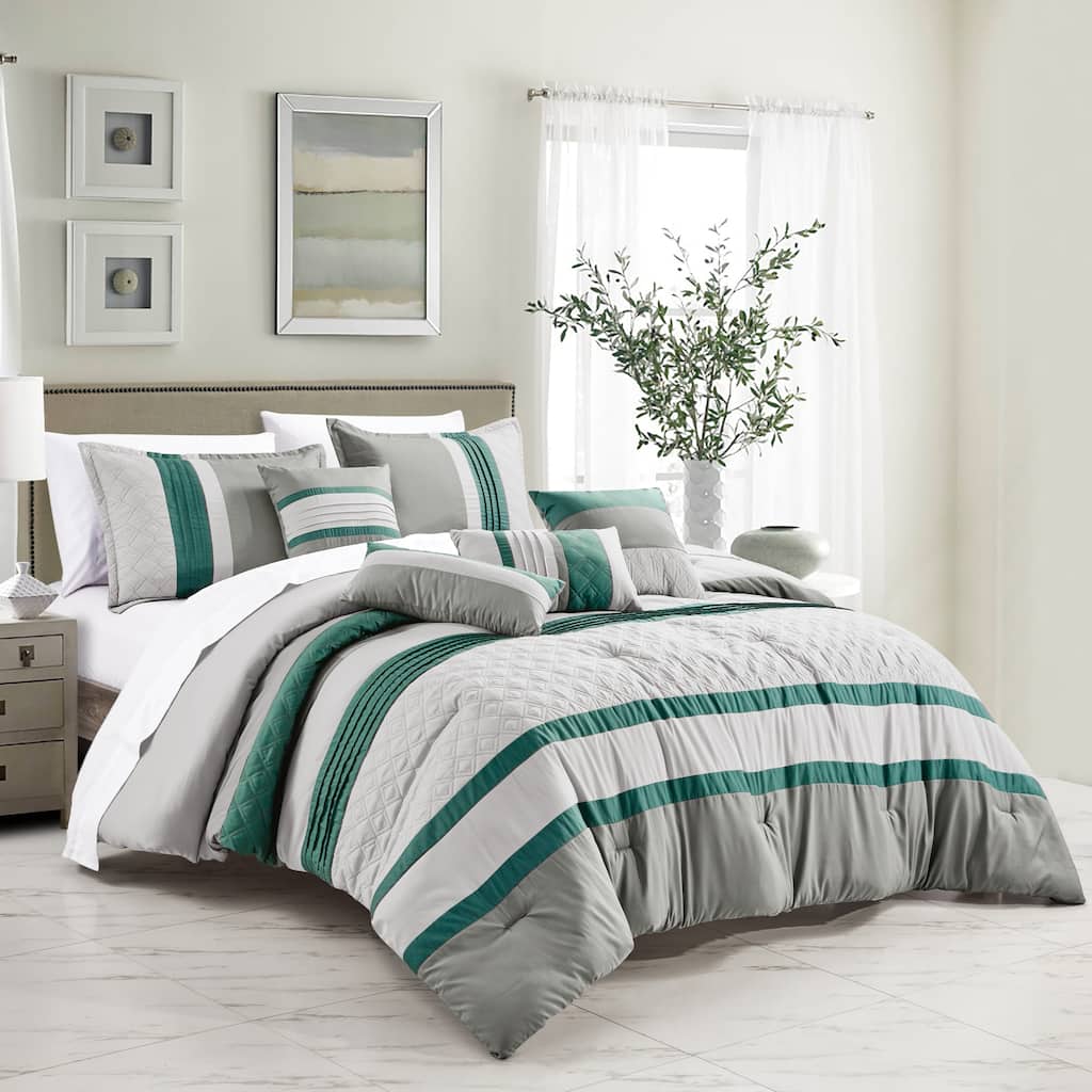 HUDEL Luxury 7 Piece Comforter Set