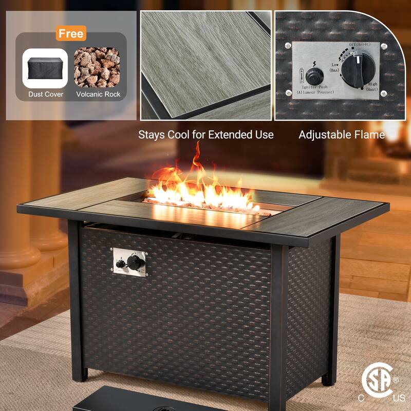 HOOOWOOO 8-piece Outdoor Wicker Sofa Set Patio Sectional Set