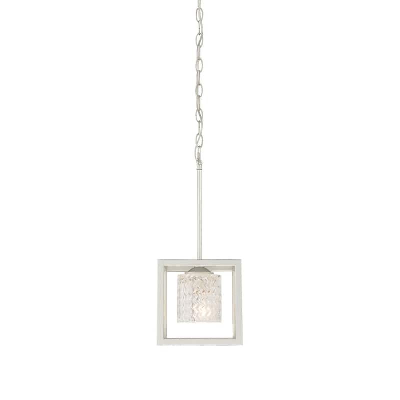 Moulins 1-light Modern Glam Crystal Geometric Kitchen Island Pendant Light - 8''