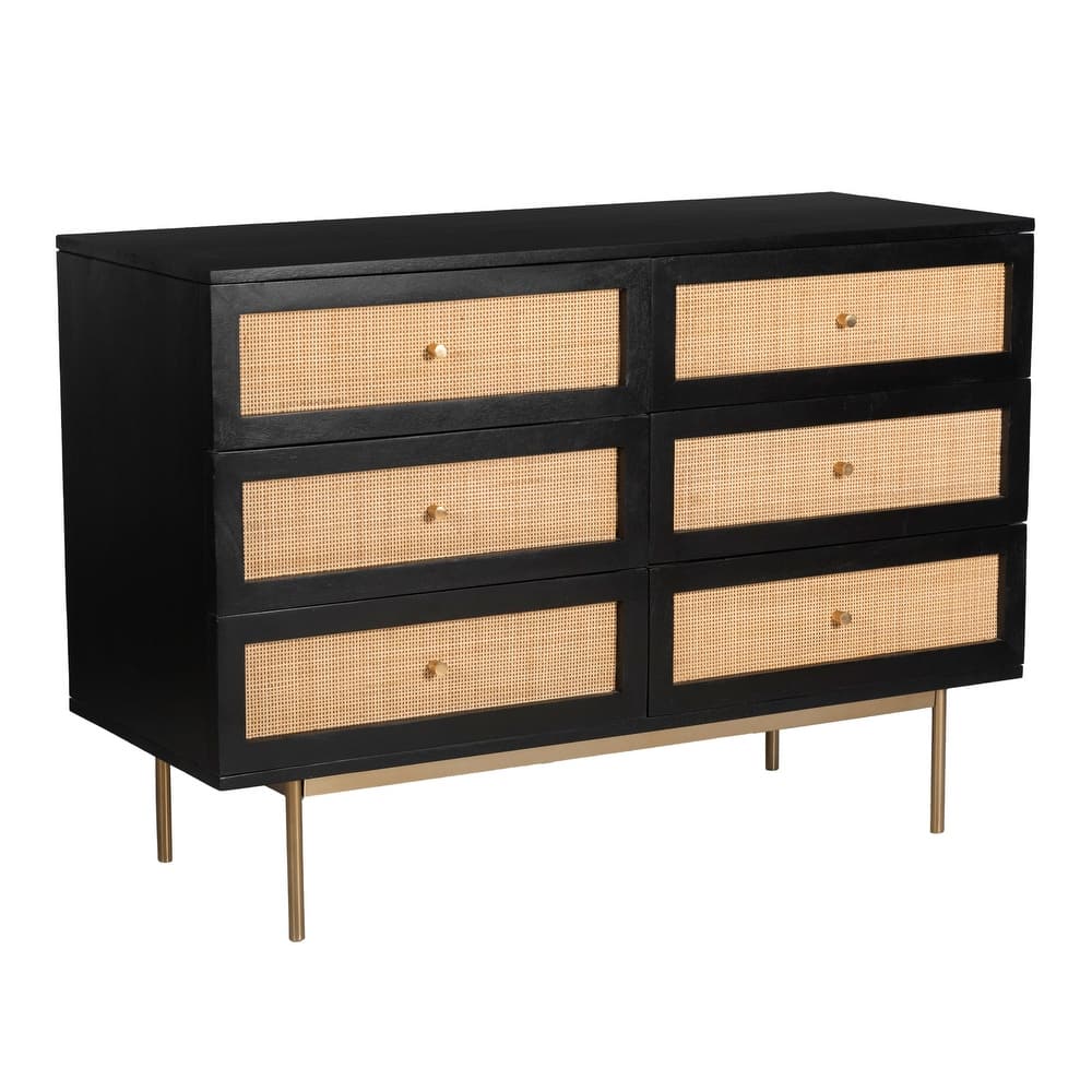Curtis Solid Wood 6-Drawer Dresser