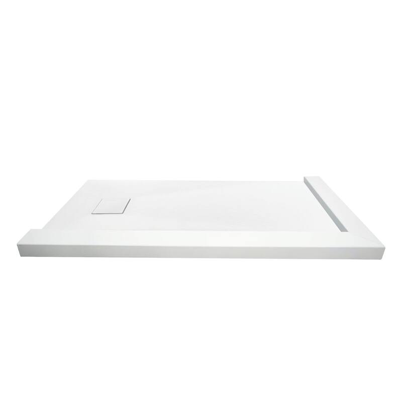 Transolid FZSDT6036 59-1/8" x 36-1/2" Rectangular Shower Base with - White