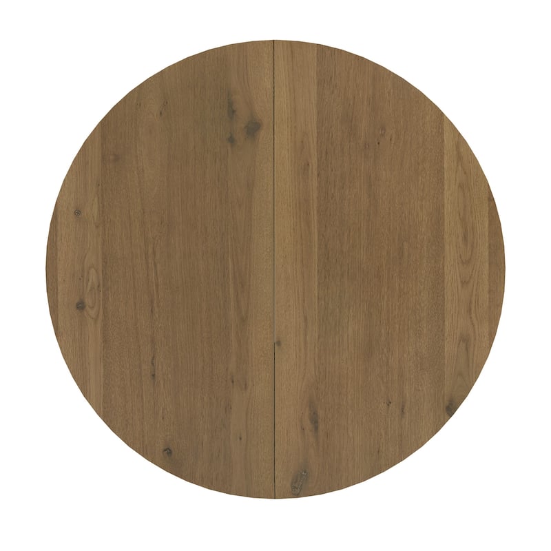 Harstad Wood Finish Extendable Round Dining Table by iNSPIRE Q Modern