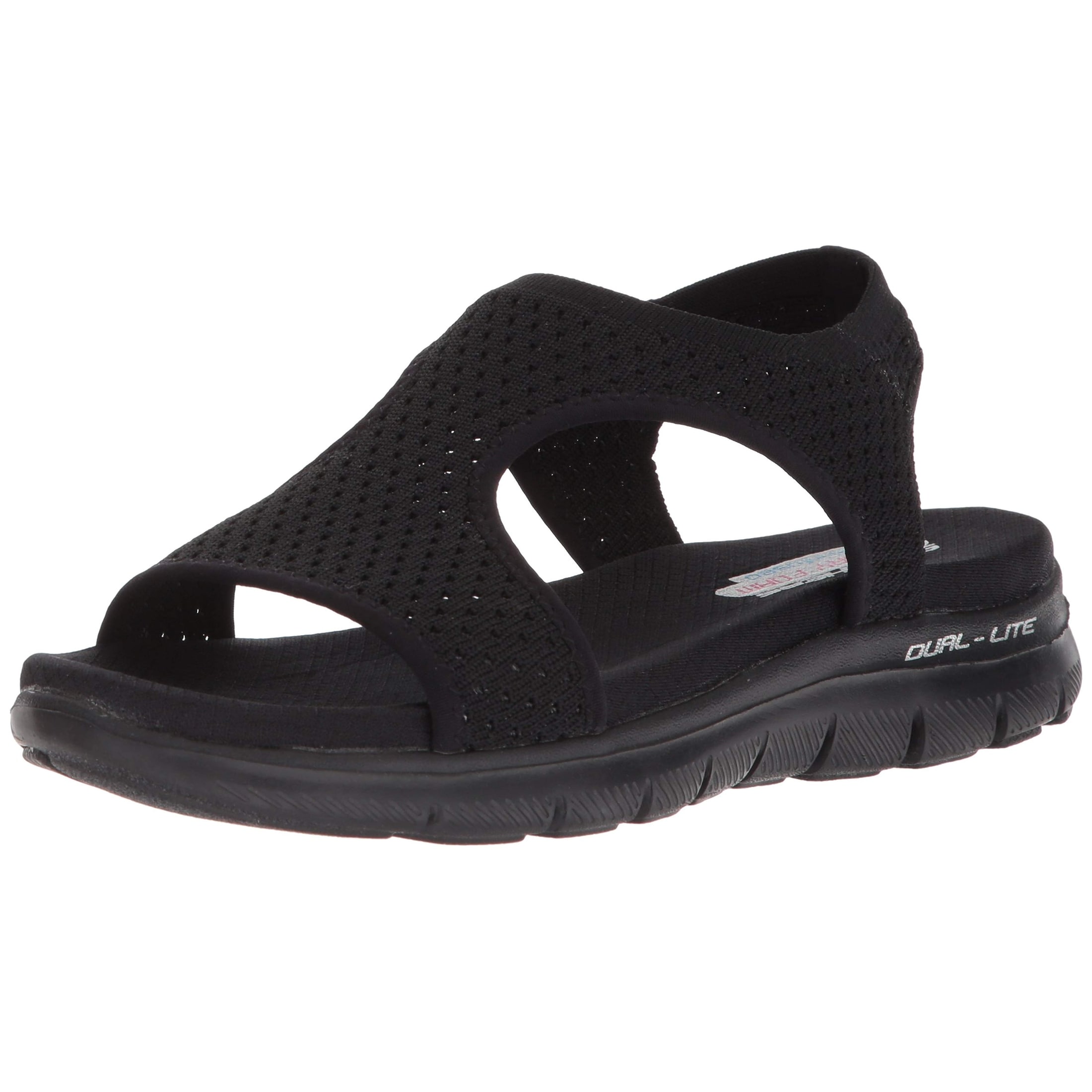 skechers knit cut out sport sandals
