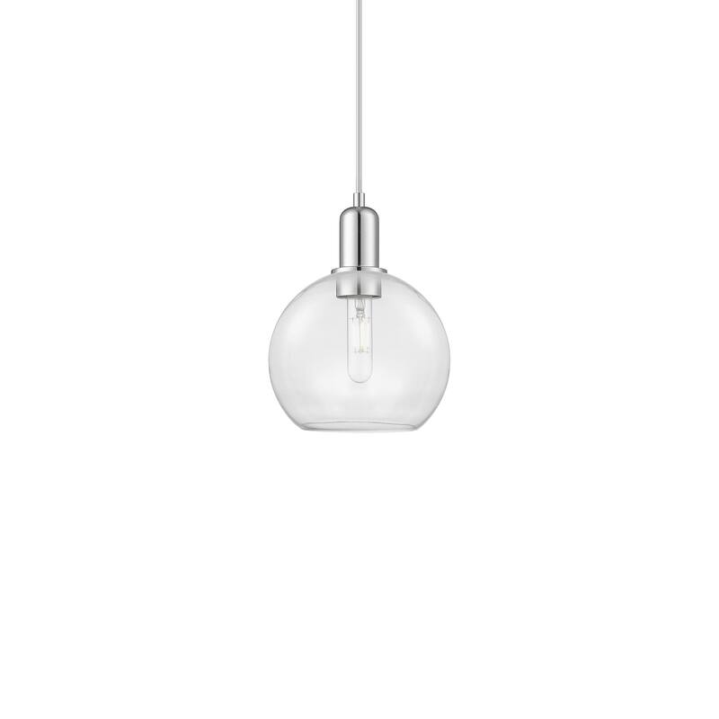 Innovations Lighting 716-1P-11-8 Athens Pendant Athens 8" Wide Mini - Polished Chrome / Clear