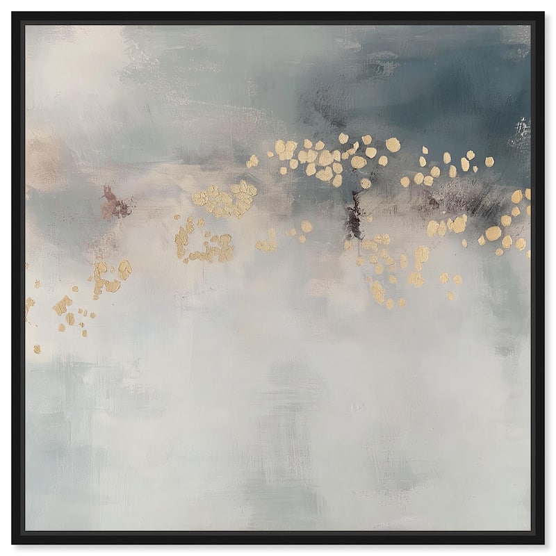 Golden Scatter Canvas by Art Remedy - 24" x 24" - Black