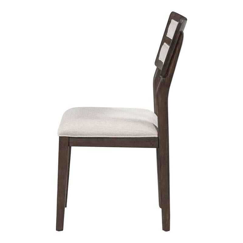 6 PCS Classic Dining Set for 6 with Bench and Upholstered Chairs