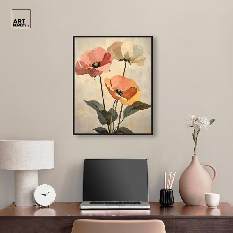 Blush and Ochre I Canvas by Art Remedy