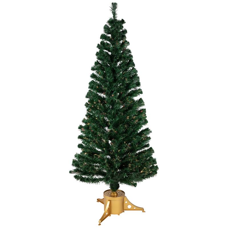 6' Medium Color Changing Artificial Christmas Tree Multicolor Lights - 6 Foot