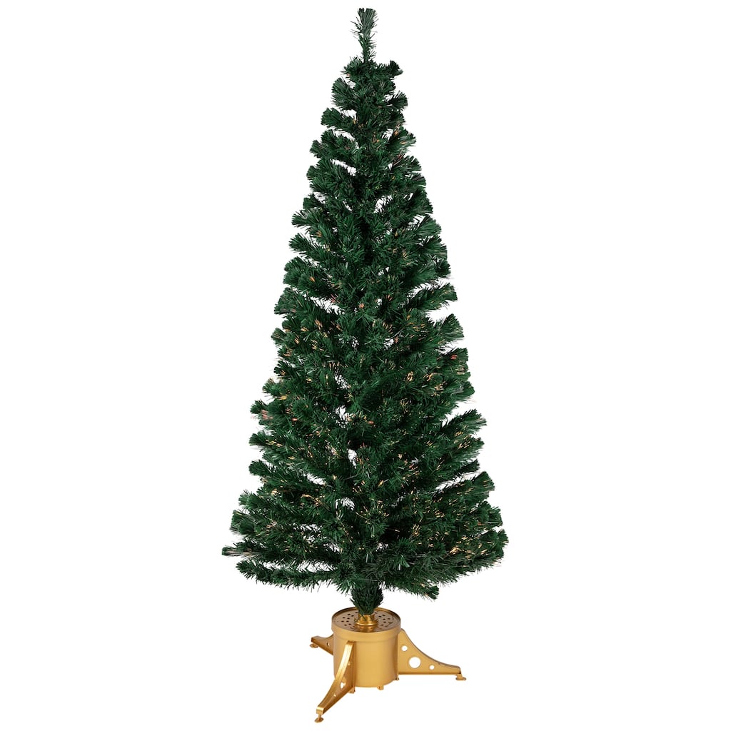 6' Medium Color Changing Artificial Christmas Tree Multicolor Lights - 6 Foot