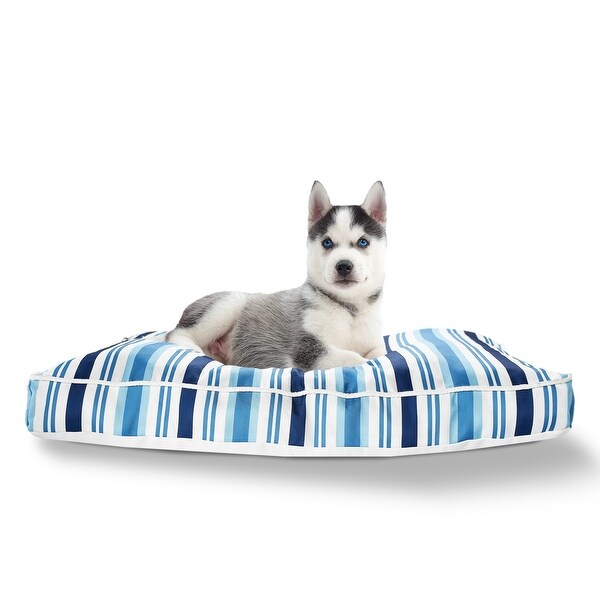 striped dog bed