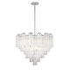 preview thumbnail 2 of 7, Addis 12 Light Polished Chrome Chandelier - 26.75"W x 21.5"H x 26.75"D