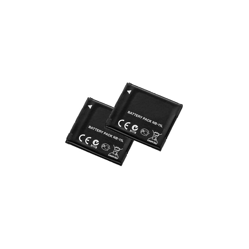 Shop New Replacement Battery Nb 11l For Canon Camera Models 650mah 3 6v Lithium Ion 2 Pack Black Overstock 16006419