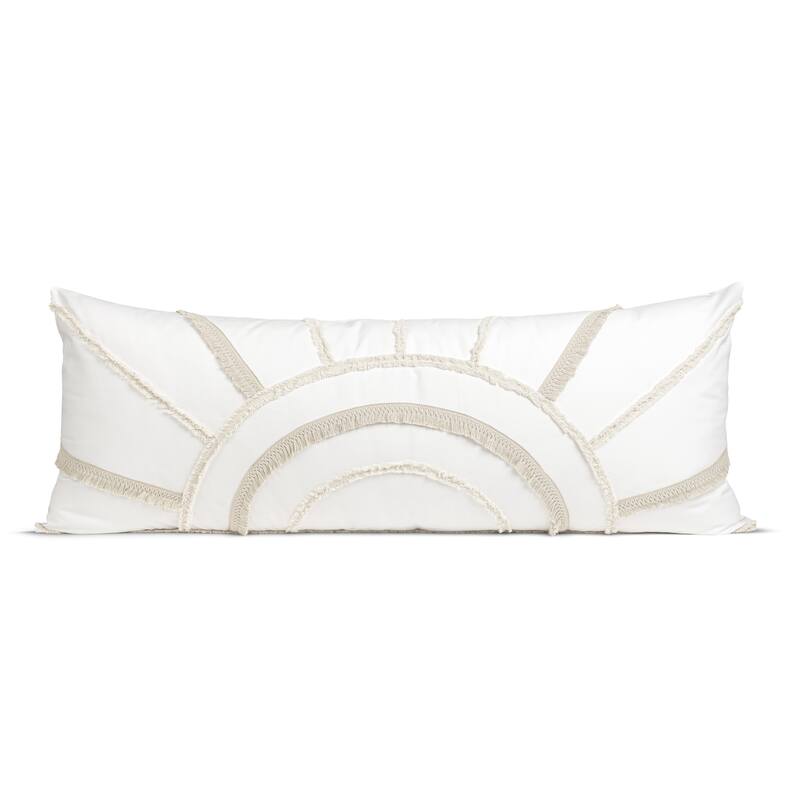Sweet Jojo Designs Ivory Boho Chic Sun Boy Girl Unisex Body (Pillow Case Pillow Not Included) Cotton Bohemian Farmhouse Fringe