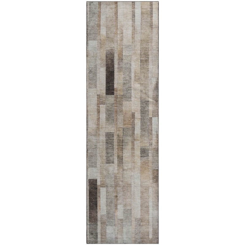 Premium Washable Super Soft Geo Stripe Mayfield Rug