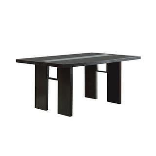 Solid Wooden Rectangle Dining Table in Espresso - Bed Bath & Beyond ...