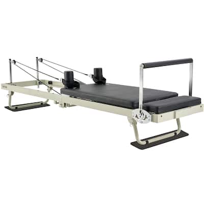 Foldable Pilates Reformer Machine for Home Gym Full Body Workout Equipment with Jump Board - 54x24x12 inch