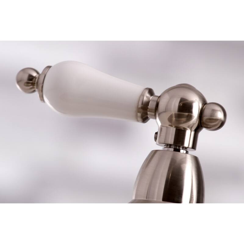 Kingston Brass English Country Bridge Kitchen Faucet with Sprayer