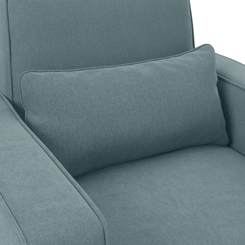 Bush Furniture Stockton Living Room Accent Chair with Ottoman Set