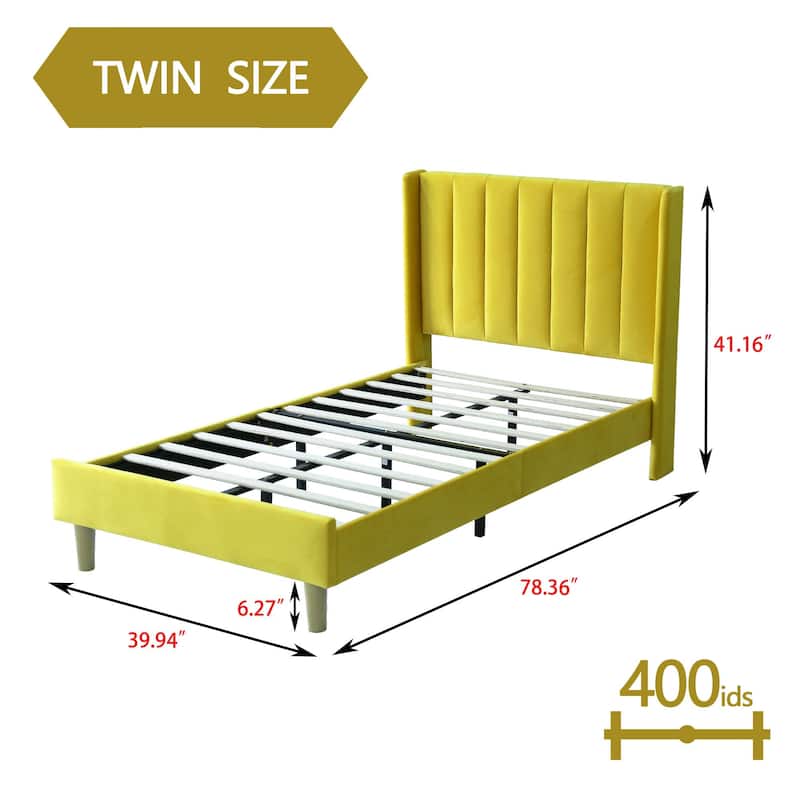 Alazyhome Upholstered Platform Bed Frame