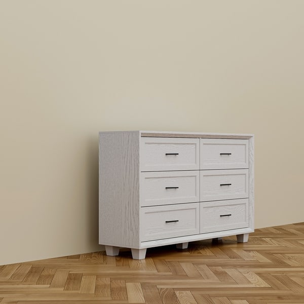 big lots white dresser 6 Drawer Classic Style Lowboy - Stylish inset panel fronts provide captivating visual appeal making this dresser a stunning focal point in any bedroom Broyhill Blendon 6-Drawer Dresser -