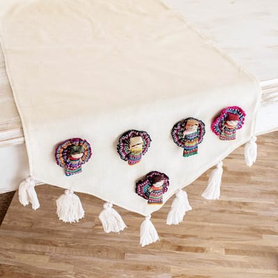 Novica Handmade Ixmucanés Gift Cotton Table Runner