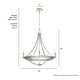preview thumbnail 32 of 40, Hunter Perch Point Chandelier, Wheel, Candle, Dining Room, Entry, Modern Rustic, Industrial