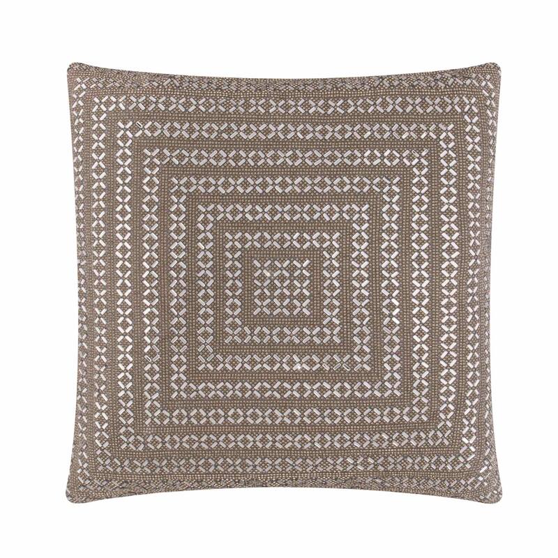 Sparkles Home Madison Avenue Rhinestone Pillow - 20x20 - Charcoal