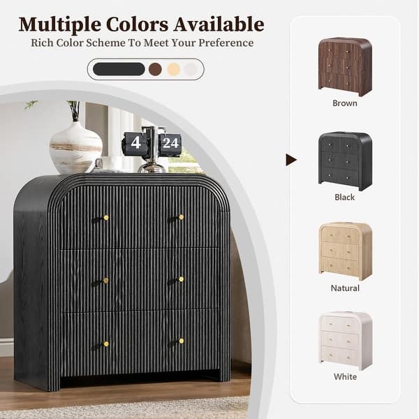 black corner dresser 8 Drawers Corner Dresser With Storage Fabric Drawers And Open Shelves For Small Space,Bedroom,Entryway,Living Room (Black Wood Veins) Winston Porter
