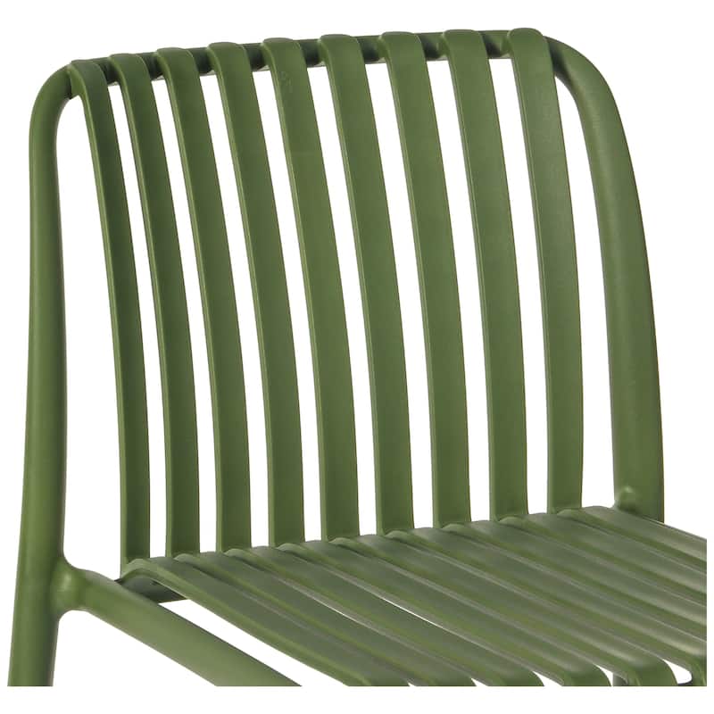 Frond and Form 29.5 Inch Outdoor Bar Stool (Set of 2)