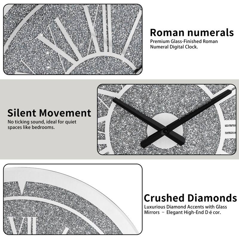 Diamond Crystal Wall Clock