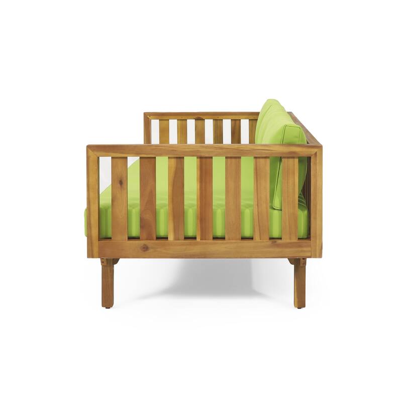 Claremont Outdoor 3-seat Acacia Wood Daybed by Christopher Knight Home